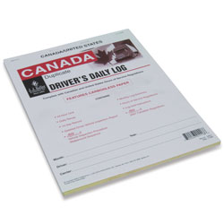 2-in-1 Driver\'s Daily Log Book with Recap & Detailed DVIR Carbon