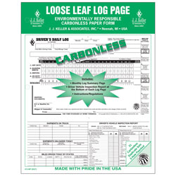 Duplicate 5-In-1 Large Loose-Leaf Driver\'s Log  Carbonless 612MP