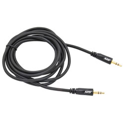 6 3.5mm to 3.5mm Auxiliary Cable  Black MBS12101