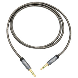 3 3.5mm to 3.5mm Auxiliary Cable  Graphite MBS12175