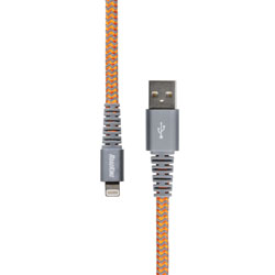 6 Heavy-Duty Lightning (R) Charge and Sync Cable  Orange(R) Char