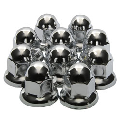 33mm Flanged Chrome Plated Lug Nut Covers  10-Pack RP-33MM