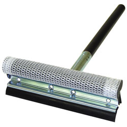 Deluxe 8 Metal Squeegee with 16 Wood Handle  Black Assembled 905