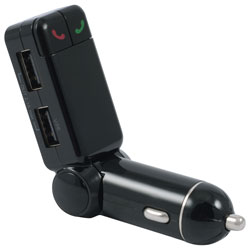 FM Transmitter with Bluetooth (R)   Dual USB and Auxiliary Input