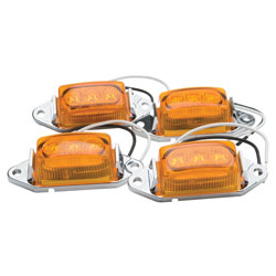 1.75x1 LED Clearance/Marker Lights Amber 4-Pack RP-1445A/4P