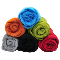 50x60 Plush Rolled Throw/ Blanket Assortment BCO18009