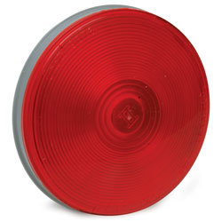 4.25 Round Sealed Light with 3-Prong Grote(R) Connector Red RP-5