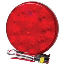 4 LED Low Profile Round Sealed Stop/Turn/Tail Light Red RP-5523/