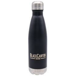 16oz. Water Bottle with Twist Lid  Black BCO16OZB