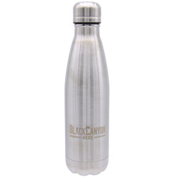 16oz. Water Bottle with Twist Lid  Silver BCO16OZSS